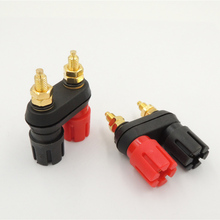 Dual 4mm Banana Plug Jack Socket Binding Post connector for Speaker Amplifier Terminal 2024 - buy cheap