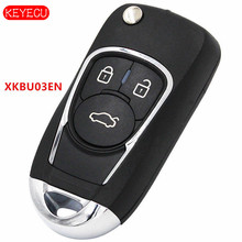 Keyecu Universal Remote Key Fob 3 Button XKBU03EN for VVDI Key Tool VVDI2 XHORSE 2024 - buy cheap