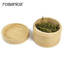 Mini Round Bamboo Tea Box Maccha Storage Box Canister Column Tea Jar Caddy Storage Case Handmade Organizer 2024 - buy cheap