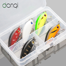 DONQL 5pcs/Box Minnow Hard Bait Wobblers Crankbait Fishing Lure 5cm 3.6g Artificial Swim bait With Box Sharp Hooks Pesca Tackle 2024 - buy cheap