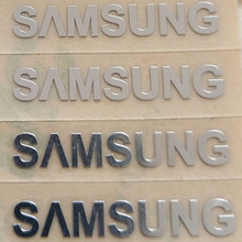 Металлические серебристые металлические наклейки с логотипом Samsung galaxy S3 s4 s5, металлические наклейки с логотипом Samsung 1.9X0.3cm, 100 шт., бесплатная доставка 2024 - купить недорого