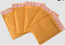 Qi Wholesale 100pcs/lot 13x21cm 5.11"x8.26" Kraft Mailer Bubble Padded Envelopes Bag Kraft Bubble Mail Mailing Express Bag 2024 - buy cheap
