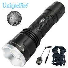 UniqueFire 1507 IR 850nm Infrared Light Flashlight Adjustable LED Torch with Pressure Switch and Scope Mount for Outdoor Hunting 2024 - buy cheap