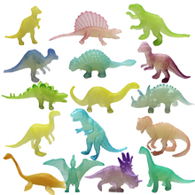 16pcs Jurassic Dinosaur Toy Noctilucent Figure Toys Dinosaur Model Simulation Dragon Glowing In The Dark 2024 - buy cheap