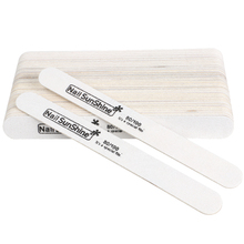 100pcs Professional Wooden Nail File White Lime Manicure 80/100 Sanding Polish Buffer Straight thick Acrylic de limas Nail Tool 2024 - buy cheap