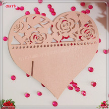2018 new 50pcs Love Heart Wine Glass Paper Card Laser Cut Escort Cup Name Place Card Birthday Party Wedding Decorations 7ZSH052 2024 - buy cheap