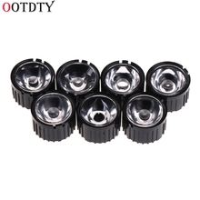 Ootdty-refletor de lente com colimador, 10 peças, 5/15/30/45/60/90/120 graus, com suporte para led de 1-5w 2024 - compre barato