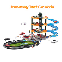 DIY Track 3D Car Racing Track Toys Car Parking lot Assemble Railway Rail Car Toy DIY Slot Model toys for kids Children Birthday 2024 - buy cheap