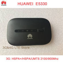 Разблокированный мобильный 3g wi-fi роутер HUAWEI E5330 MiFi точка доступа 3G wi-fi донгл HSPA pk e5331 e586 e587 e5251 e5336 e5372 e5331 e5220 2024 - купить недорого