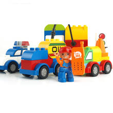 52pcs Large Particles Creative Cars Variety of Car Story Building Blocks Traffic Building DIY Car Bricks Kids Toys For Children 2024 - buy cheap