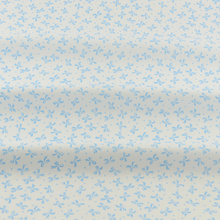 Tela Blanca de algodón 100% con diseño de lazos azules, retales acolchados, textiles para el hogar, ropa de cama de sarga, decoración de Tela de costura 2024 - compra barato
