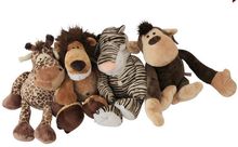 Juguete de peluche de León de La Selva, Tigre, mono, jirafa de unos 25cm, lote de 4 piezas, regalo de Navidad h323 2024 - compra barato
