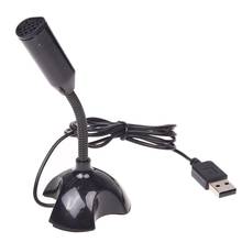 USB микрофон, Гибкий микрофон с шумоподавлением для Mac, ПК, ноутбука, подставка 2024 - купить недорого