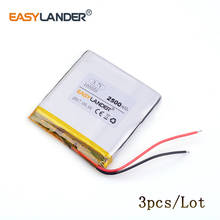3pcs /Lot 3.7v lithium Li ion polymer rechargeable battery 105050 2500mAh For PDA Tablet PCs Digital Products Free Shipping 2024 - buy cheap