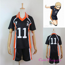 New Arrival Anime Karasuno High School Club Haikyuu!! Cosplay Costume Tsukishima Kei No.11 Jerseys 2024 - buy cheap