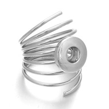 Fashion Snap Jewelry Metal Interchangeable Snap Ring Fit Mini 12mm Snap Button Rings For Women Party Gift 2024 - buy cheap