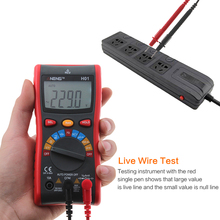 H01 Auto Range Digital Multimeter 4000 Counts Backlight AC/DC Ammeter Voltmeter Ohm Portable Wire test Meter with Manual 2024 - buy cheap