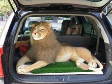 huge lovely lion toy plush simulaiton lying lion doll big creative lion toy birthday gift about 130x65cm 0547 2024 - buy cheap