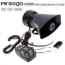 Durable 100W 12V 105dB 5 Sounds Car  Truck Speaker Loud Siren Horn with MIC 2024 - buy cheap