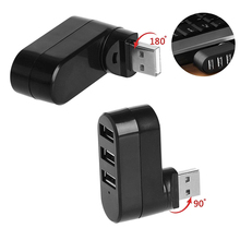 HUB USB 2,0 giratorio de alta velocidad, 3 puertos, adaptador divisor para Notebook/Tablet, ordenador, PC, periféricos 2024 - compra barato