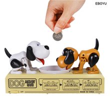 Emenu cofrinho de cão fofo, cofre de dinheiro para moedas, comendo moedas, brinquedo, cofrinho para moedas-dois cães, luta por moedas 2024 - compre barato