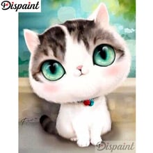 Dispaint Full Square/Round Drill 5D DIY Diamond Painting "Animal cat" Embroidery Cross Stitch 3D Home Decor A10572 2024 - buy cheap