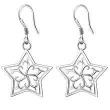 star beautiful high quality free shipping Silver Earrings for women fashion jewelry earrings /ZLMKZKZQ CJGGTKDA 2024 - buy cheap