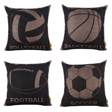 Soccer Football Basketball Tennis Ball Mojo Throw Pillows Wedding Decorative Cushion Case Gift For Sofa Seat 45*45cm Almofadas 2024 - buy cheap
