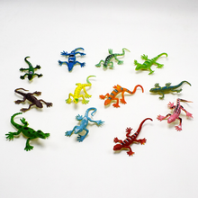 12 Pcs/set hot sale Lizards Reptile Simulation plastic forest wild animal model funny toys For Kids 2024 - buy cheap