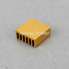 40pcs lot Golden 14 x 14 x 6mm Aluminum Heatsink Cooler Heat sinks IC VGA DDR X360 2024 - buy cheap