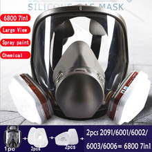 6800 Painting Spray Gas Mask with 2091/6001/6002/60O3/6006 filter for Protection Organic Vapors Protection Welding Dust 2024 - buy cheap