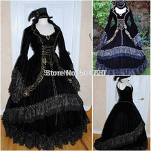 Freeshipping!On sale R-061 19 century Vintage Costumes Victorian Gothic Lolita dress/Civil War Southern Belle Halloween dresses 2024 - buy cheap