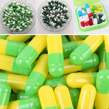 5000pcs 1# 2# 3# Green+White Empty Capsule Shells DIY Powder Packing Bottle DIY Mask Capsules Makeup Packing Shell 2024 - buy cheap