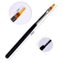 1pcs Ombre Gradient Brush Tool Nail Art Manicure Pen Gradient Drawing Tool Metal Handle Painting Brush for Nail Art & Designs 2024 - buy cheap