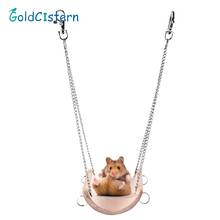 Hamster Swing Toys Rabbit Mouse Chinchilla Wooden Hanging Pet Hammock Small Swing Toys Cage Accessories Pet Product 2024 - buy cheap