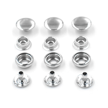 50 sets /lot 10mm Metal Snaps Clothing accessories Rivet clasp Silver Snap fastener 205 buttons Jacket buttons bluck 2024 - buy cheap