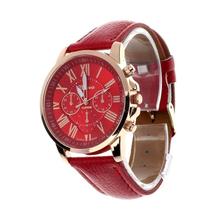 Timezone #501 Geneva Brand Watches Women Casual Roman Numeral Watch For Women PU Leather Quartz Wrist Watch Relogio Gold Clock 2024 - buy cheap