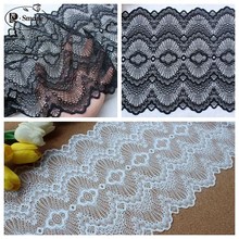 5yards/lot  DIY Handmade Decoration  Elastic Stretch Lace Trimmings wedding dress skirt lace width 23cm RS1887 2024 - buy cheap