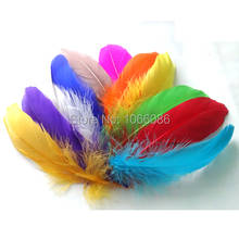 Wholesale 600 pcs/Lot Geese Feathers washed goose down 13-18cm Fluffy goose feathers jewelry/Christmas/Halloween decoration 2024 - buy cheap