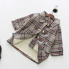 Fashion New Girl Baby Winter Plaid Coat Girls Kids Cotton Padded Coats Jackets Children Overwear Clothes 2-8T 2024 - buy cheap