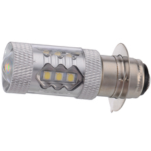 Mayitr-Luz LED antiniebla para motocicleta y Scooter, 1 bombillas DRL, 6500K-8500K, iluminación externa, P15D, H6M 2024 - compra barato