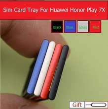 Genuine Memory & SIM Card Tray Holder For Huawei Honor Play 7X BND-AL10 L21 L24 TL10 Sim &Micro sd Card Reader Slot Repair 2024 - buy cheap