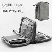 Bolsa de proteção para ssd e hdd, bolsa para telefone móvel wd 2.5, carregador de cabo usb, caso de disco rígido externo, sacos de armazenamento 2024 - compre barato