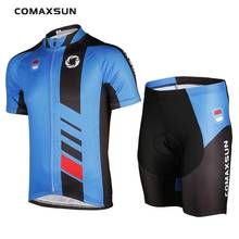 COMAXSUN летний велосипедный комплект с коротким рукавом, одежда для горного велосипеда, дышащая велосипедная одежда, трикотажная одежда, одежда для велоспорта 2024 - купить недорого