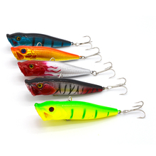 5Pcs/lot 9.5cm 12.7g Artificial Bait Minnow Fishing Lures Popper Wobbler fishing bait 6# high carbon steel hook fishing tackle 2024 - buy cheap