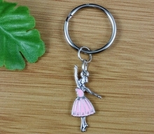 Hot Vintage Mixed Enamel Dancing Girl Keychain For Keys Car Key Ring Charm Souvenir Gifts Couple Key Chains Accessories 2024 - buy cheap