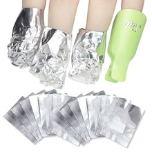 Removedor de aluminio para uñas, envolturas de esmalte de uñas de Gel acrílico con acetona, 100 Uds. 2024 - compra barato