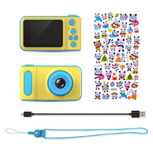 Игрушечная камера цифровая для детей мультяшная Милая образовательная мини цифровая камера игрушки + DIY наклейки креативный подарок на день рождения для детей 2024 - купить недорого