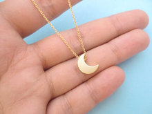 cute star sky universe planet little half moon necklace simple crescent Eclipse necklace small silvery moon necklace jewelry 2024 - buy cheap
