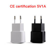 Зарядное устройство USB 1A зарядное устройство для путешествий 5 Вт портативное зарядное устройство для смартфона EU Plug 2024 - купить недорого
